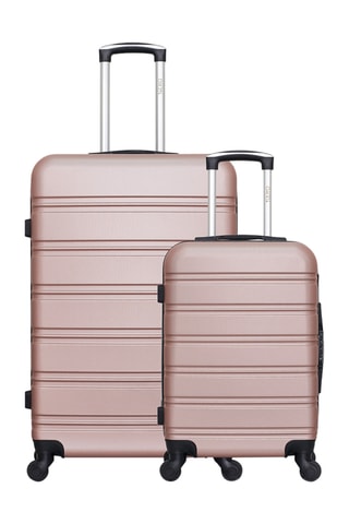 Bagaglio a mano e valigia grande Renoso (S/L) - 55/75 cm - Dorato rosa