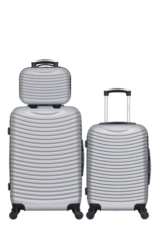 Set 2 valigie e beauty-case Etna (K/S/M) - 55/65/23 cm - Grigio