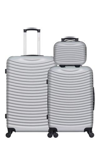 Set 2 valigie e beauty-case Etna (K/M/L) - 65/75/23 cm - Grigio