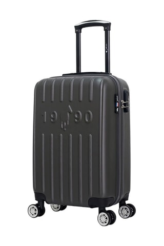 Bagaglio a mano Archie (S) - Bianco, nero, argentato e grigio