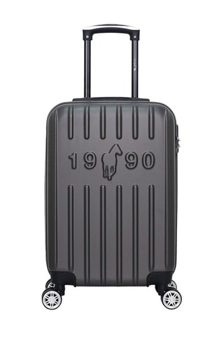 Bagaglio a mano Archie (S) - Bianco, nero, argentato e grigio