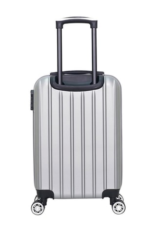 Bagaglio a mano Archie (S) - Bianco, nero, argentato e grigio