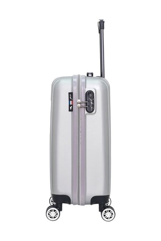 Bagaglio a mano Archie (S) - Bianco, nero, argentato e grigio