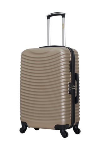 Set 2 valigie e beauty-case Etna (K/S/M) - 55/65/23 cm - Beige