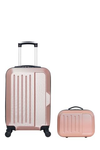 Bagaglio a mano e beauty-case Vesuvio (S/K) - 55/30 cm - Dorato rosa