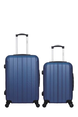 Bagaglio a mano e valigia media Fogo (S/M) - 55/65 cm - Navy