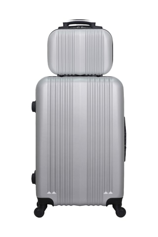 Valigia media e beauty-case Lipari (M/K) - 65/23 cm - Grigio