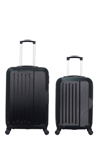 Bagaglio a mano e valigia media Vesuvio (S/M) - 55/65 cm - Nero