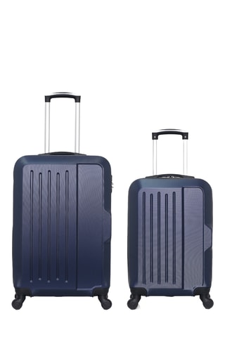 Bagaglio a mano e valigia media Vesuvio (S/M) - 55/65 cm - Navy