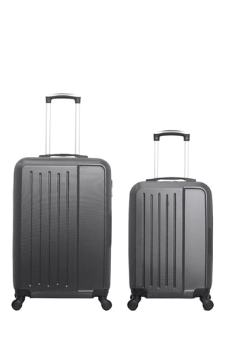 Bagaglio a mano e valigia media Vesuvio (S/M) - 55/65 cm - Grigio scuro