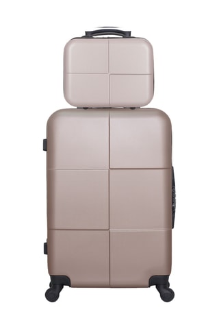 Valigia media e beauty-case Coronado (M/K) - 65/23 cm - Dorato rosa