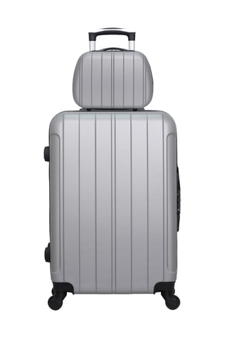 Valigia media e beauty-case Fogo (S/K) - 65/23 cm - Grigio