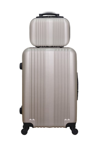 Valigia media e beauty-case Lipari (M/K) - 65/23 cm - Beige