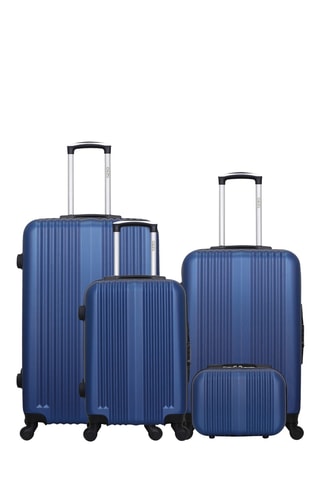 Set 3 valigie e beauty-case Lipari (S/M/L/K) - 55/65/75/30 cm - Navy
