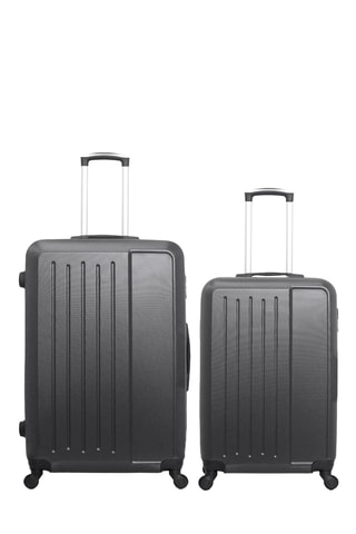 Valise semaine et valise grand volume Vesuvio (M/L) - 65/75 cm - Gris foncé