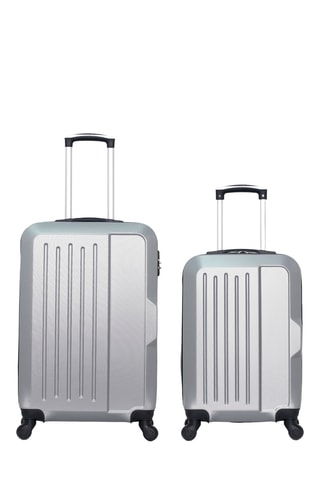 Bagaglio a mano e valigia media Vesuvio (S/M) - 55/65 cm - Grigio