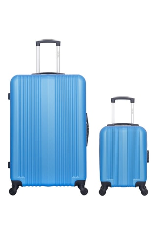 Valise XXS et valise grand volume Lipari (XXS/L) - 46/75 cm - Bleu