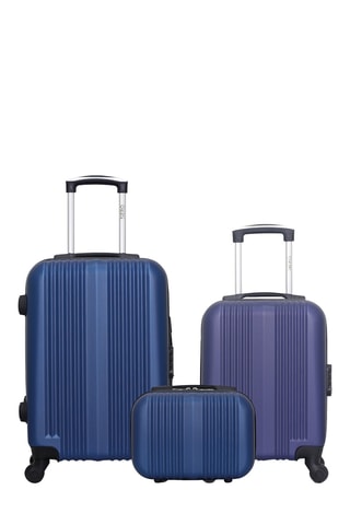 Set 2 valigie e beauty-case Lipari - (XXS/S/K) - 46/55/23 cm - Navy