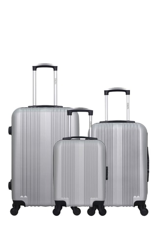 Set 3 valigie Lipari (XXS/S/M) - 46/55/65 cm - Grigio