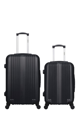 Bagaglio a mano e valigia media Lipari (S/M) - 55/65 cm - Nero