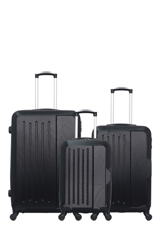 Set 3 valigie Vesuvio (S/M/L) - 55/65/75 cm - Nero