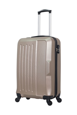 Set 2 valigie e beauty-case Vesuvio (S/M/K) - 55/65/23 cm - Beige