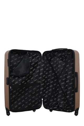 Set 2 valigie e beauty-case Lipari (XXS/L/K) - 46/75/23 cm - Dorato rosa