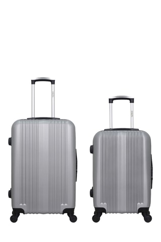 Bagaglio a mano e valigia media Lipari (S/M) - 55/65 cm - Grigio