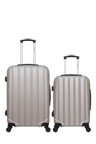 Bagaglio a mano e valigia media Himalaya (S/M) - 55/65 cm - Beige