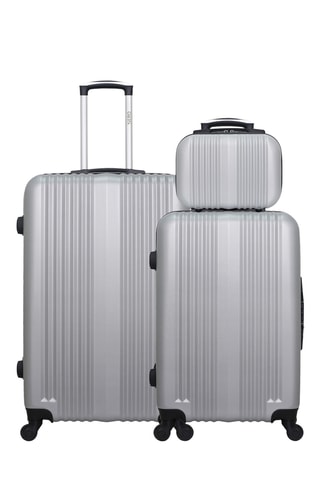 Set 2 valigie e beauty-case Lipari (M/L/K) - 65/75/23 cm - Grigio