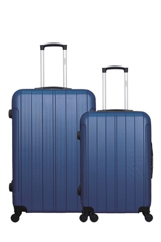 Valise semaine et valise grand volume Fogo (M/L) - 65/75 cm - Bleu marine
