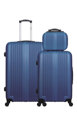 Set 2 valigie e beauty-case Lipari (L/M/K) - 75/65/23 cm - Navy