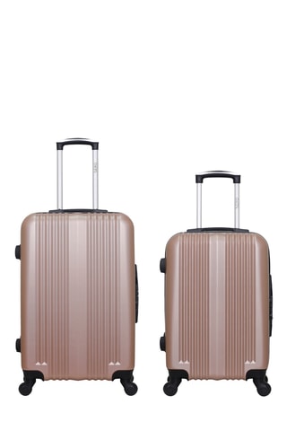 Bagaglio a mano e valigia media Lipari (S/M) - 55/65 cm - Dorato rosa