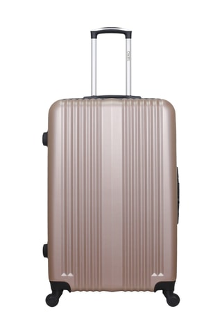 Set 3 valigie e beauty-case Lipari (XXS/S/L/K) - 46/55/75/23 cm - Dorato rosa