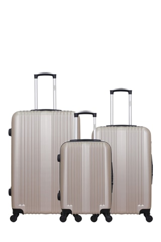 Set 3 valigie Lipari (S/M/L) - 55/65/75 cm - Beige