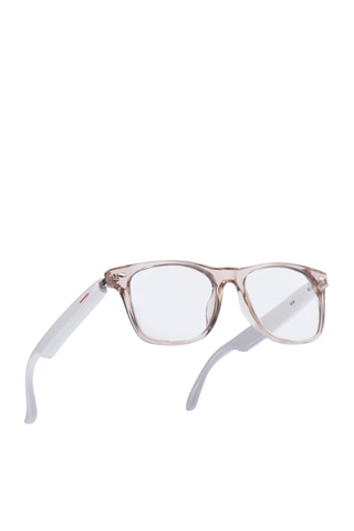 Occhiali connessi Mogie - Modello Sirius - Bluetooth - Bianco e rosa chiaro