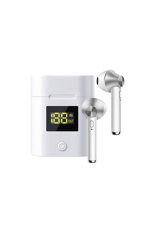 Auricolari EKO TWS - JeezPro - LED - Bluetooth - Argentato