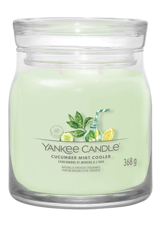 Vela perfumada jarra média - Pepino e menta