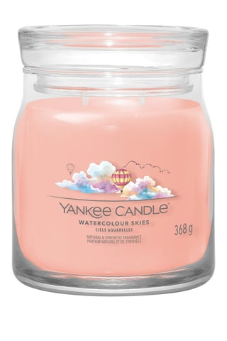 Vela perfumada jarra média - Céus aquarela