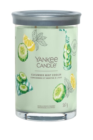 Vela perfumada jarra modelo grande - Concombre et menthe