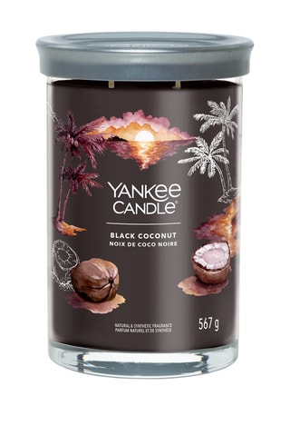 Vela perfumada jarra grande - Coco preto