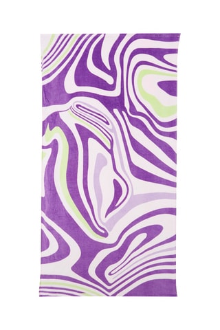 Borsa a spalla in velluto - Viola