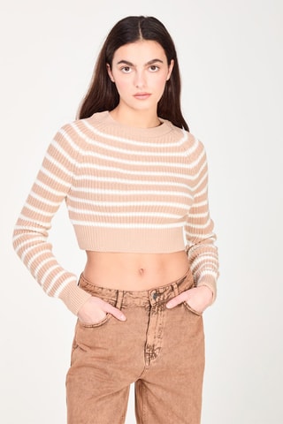 Maglione corto - Beige