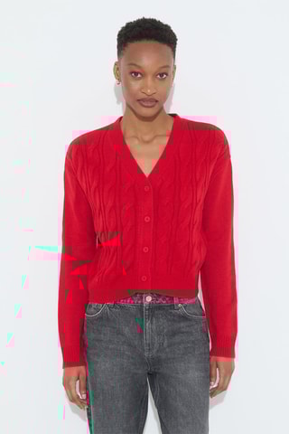 Cardigan - Rosso