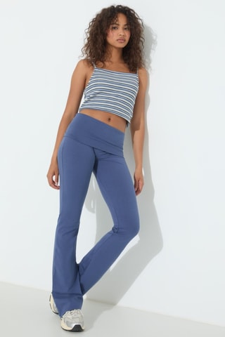 Pantaloni flare - Blu