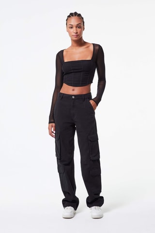 Pantaloni cargo - Nero