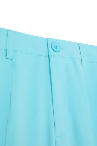 Pantaloni palazzo ampi a vita alta - Turchese