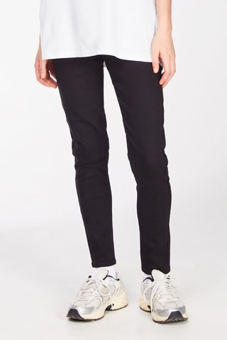 Jeggings a vita alta - Nero