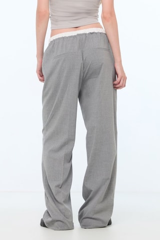 Pantaloni wide legs - Grigio