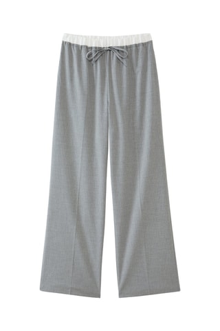 Pantaloni wide legs - Grigio